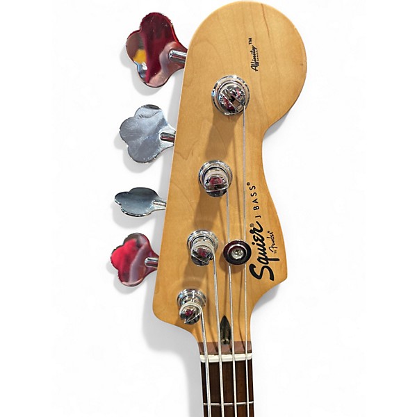 Used Squier JAZZ BASS Black Electric Bass Guitar