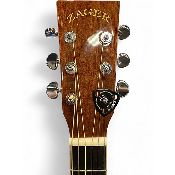 Used Zager ZAD- 50CEOM Natural Acoustic Guitar