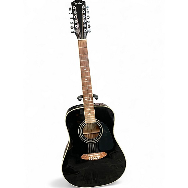 Used Fender CD160e/12 Black 12 String Acoustic Guitar