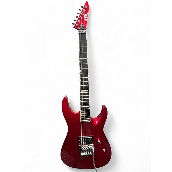 Used ESP LTD M1 custom Candy Apple Red Solid Body Electric Guitar