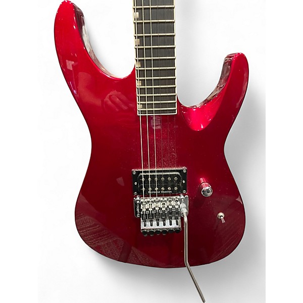 Used ESP LTD M1 custom Candy Apple Red Solid Body Electric Guitar