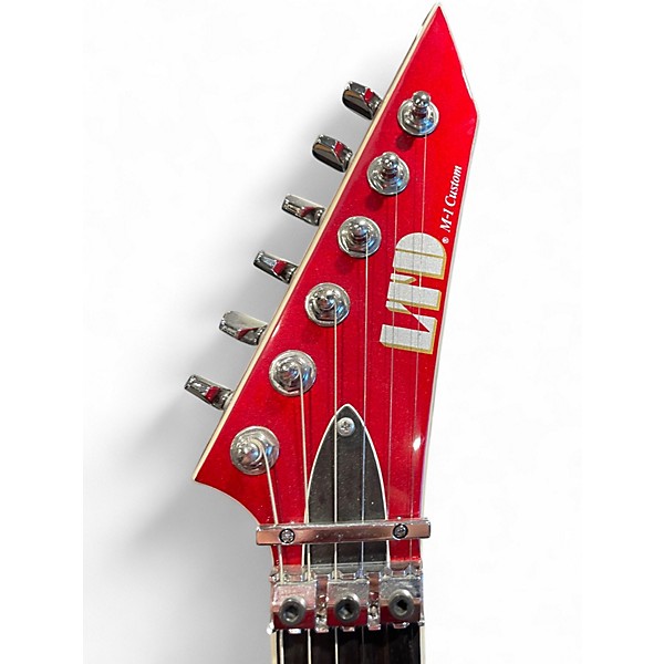 Used ESP LTD M1 custom Candy Apple Red Solid Body Electric Guitar