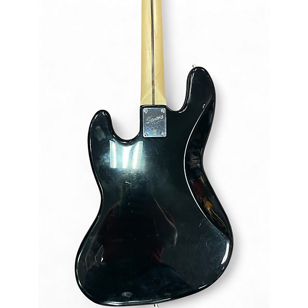 Used Squier Affinity Jazz Bass Black Electric Bass Guitar