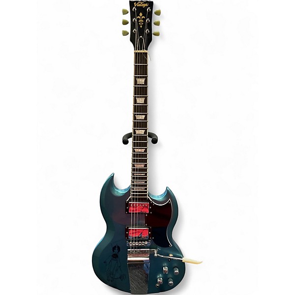 Used Vintage VS6V Blue Solid Body Electric Guitar