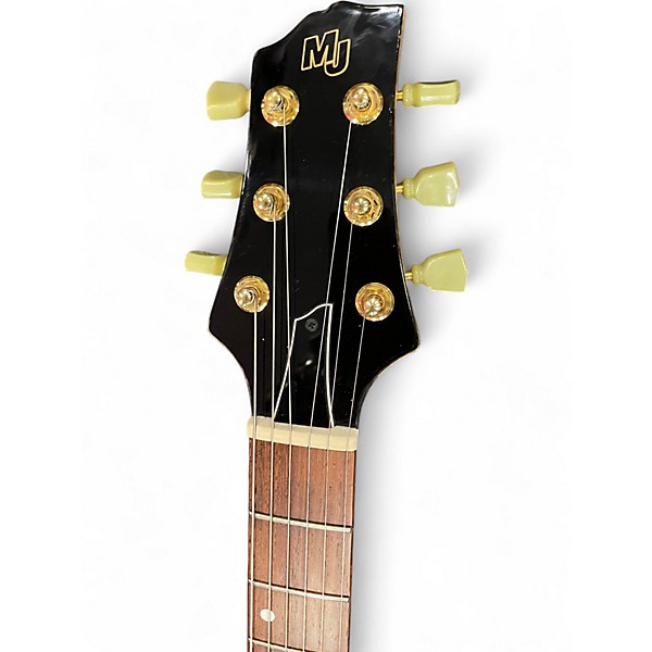 Used Mj Guitars GROOVEMASTER METALLIC TEAL Solid Body Electric Guitar