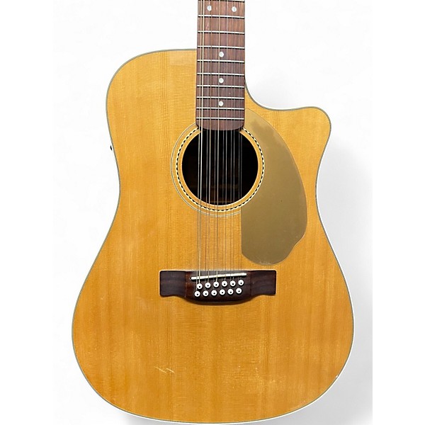 Used Fender California Series Villager Natural 12 String Acoustic Electric Guitar