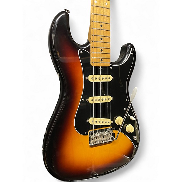 Used Squier Bullet S3T 3 Color Sunburst Solid Body Electric Guitar