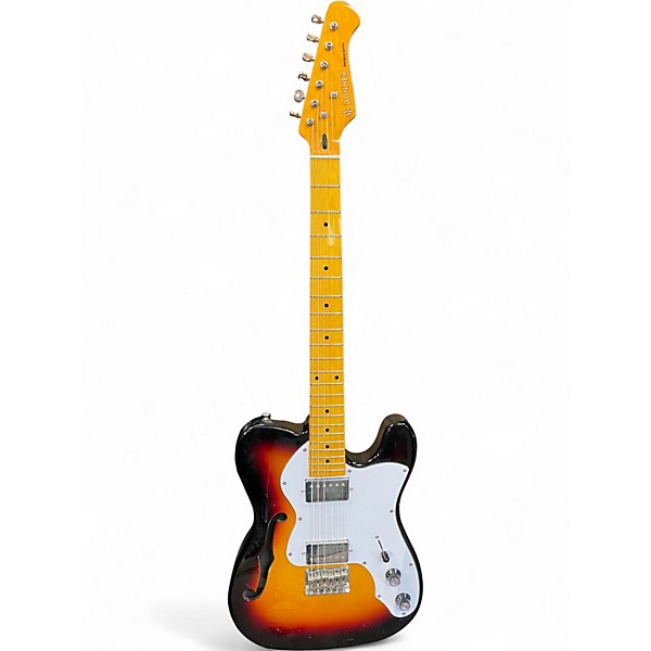 Used Donner HOLLOW BODY T-SYLE 2 Color Sunburst Hollow Body Electric Guitar