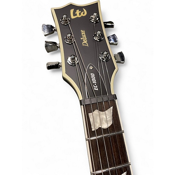 Used ESP LTD EC1000 Evertune Black Satin Solid Body Electric Guitar