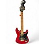 Used Fender Limited Edition Blacktop Mahagony Stratocaster Trans Red Solid Body Electric Guitar thumbnail