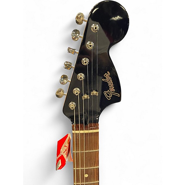 Used Fender Limited Edition Blacktop Mahagony Stratocaster Trans Red Solid Body Electric Guitar