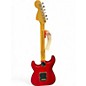 Used Fender Limited Edition Blacktop Mahagony Stratocaster Trans Red Solid Body Electric Guitar