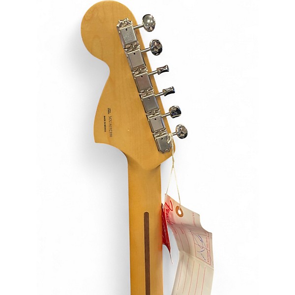 Used Fender Limited Edition Blacktop Mahagony Stratocaster Trans Red Solid Body Electric Guitar