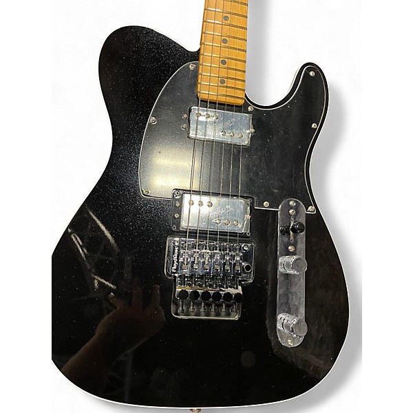 Used Fender Ultra Luxe Telecaster Floyd Rose HH Mystic Black Solid Body Electric Guitar
