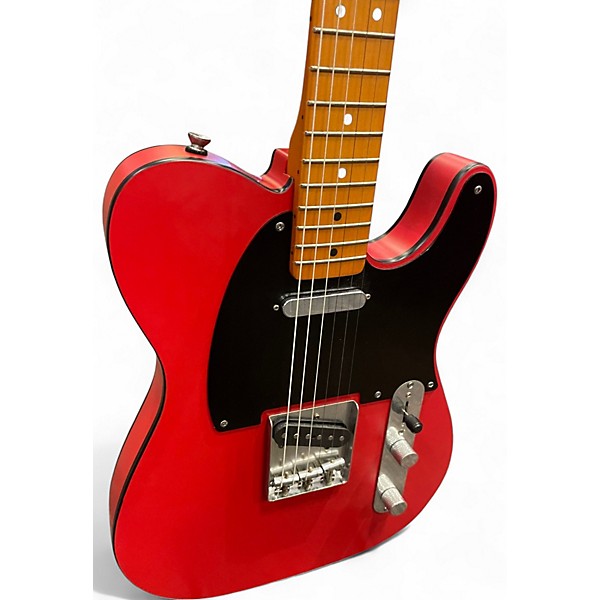 Used Squier 40TH ANNIVERSARY TELECASTER VINTAGE SATIN DAKOTA RED Solid Body Electric Guitar
