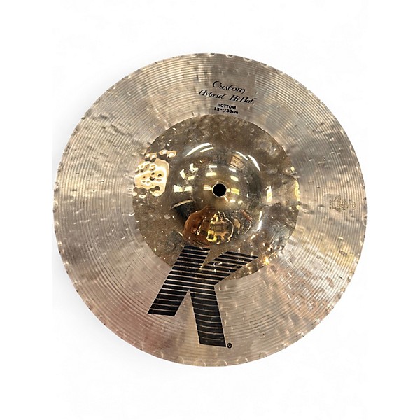 Used Zildjian 13in K Custom Hybrid Hi Hat Pair Cymbal