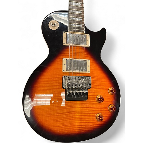 Used Epiphone les paul plus top pro/fx 2 Tone Sunburst Solid Body Electric Guitar