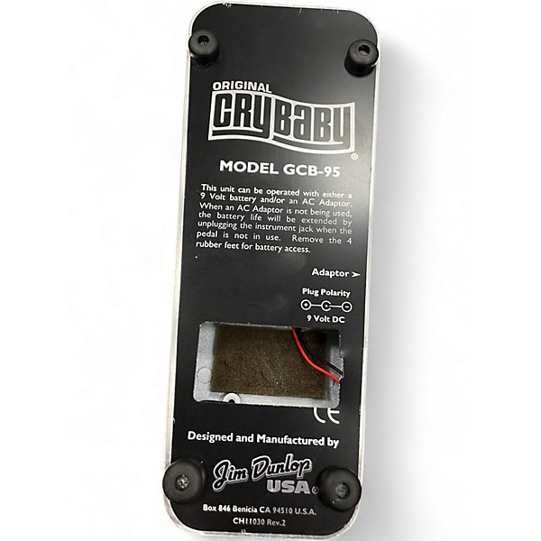 Used Dunlop Original Cry Baby Wah Effect Pedal