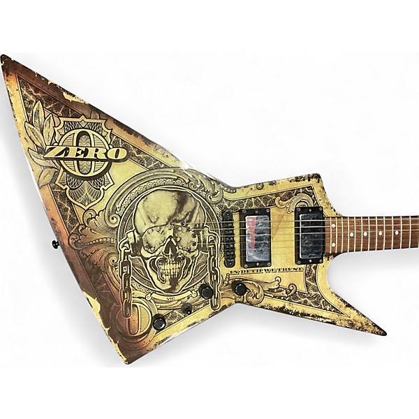 Used Dean Zero Dave Mustaine In Deth We Trust Black Solid Body Electric Guitar