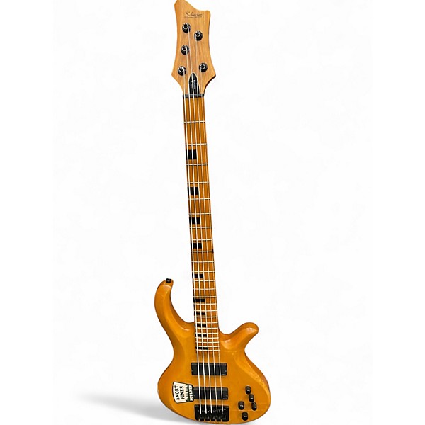 Used Schecter Guitar Research DIAMOND SERIES 5 STRING BASS NATRUAL Electric Bass Guitar