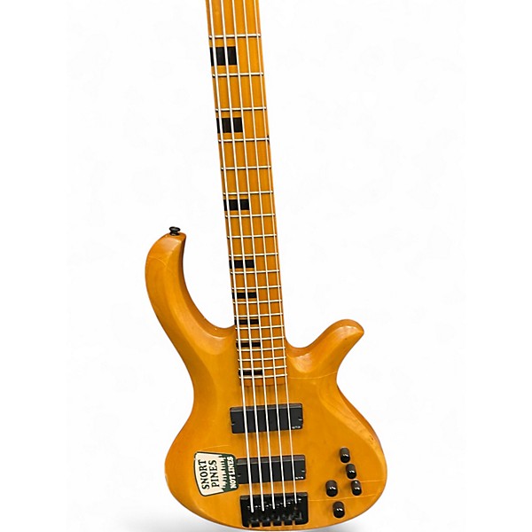Used Schecter Guitar Research DIAMOND SERIES 5 STRING BASS NATRUAL Electric Bass Guitar