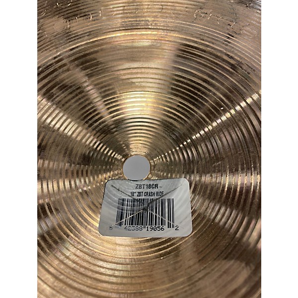 Used Zildjian 18in ZBT Crash Ride Cymbal