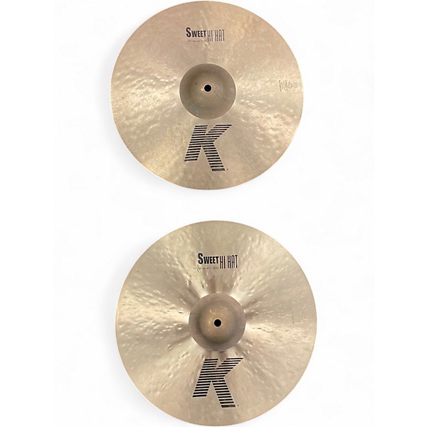 Used Zildjian 15in K Sweet Hi-Hat (Pair) Cymbal