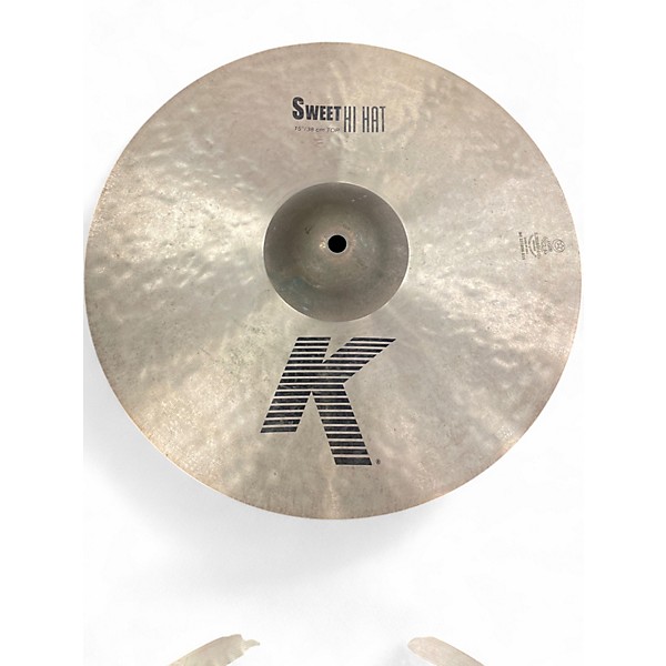 Used Zildjian 15in K Sweet Hi-Hat (Pair) Cymbal
