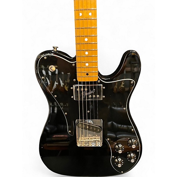 Used Fender 1972 American Vintage Telecaster Custom Black Solid Body Electric Guitar