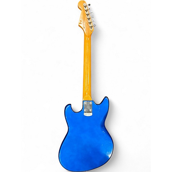 Vintage 1960s Teisco ET-220 Royal Blue Solid Body Electric Guitar