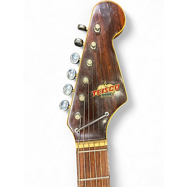 Vintage 1960s Teisco ET-220 Royal Blue Solid Body Electric Guitar