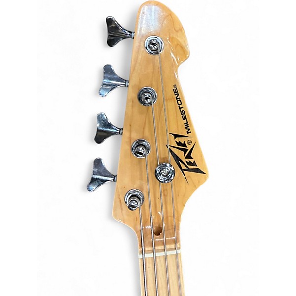 Used Peavey MILESTONE PJ Natural Electric Bass Guitar