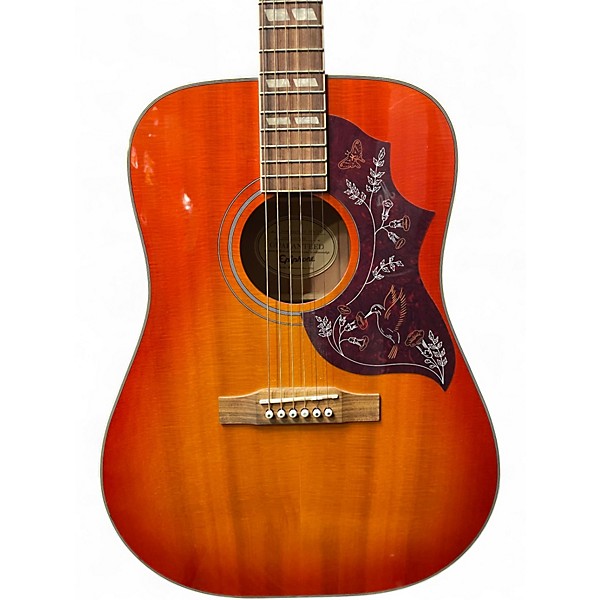 Used Epiphone Hummingbird Pro Cherry Sunburst Acoustic Electric Guitar