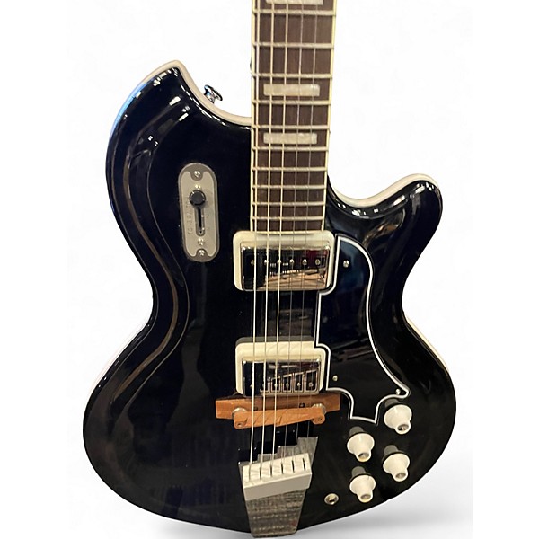 Used Supro Americana Series Coronado II Black Solid Body Electric Guitar