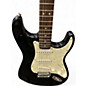 Used Starcaster by Fender Stratocaster Black Solid Body Electric Guitar