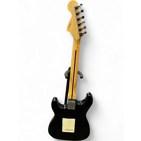 Used Starcaster by Fender Stratocaster Black Solid Body Electric Guitar
