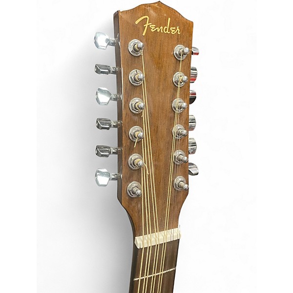 Used Fender CD60SCE Natural 12 String Acoustic Electric Guitar