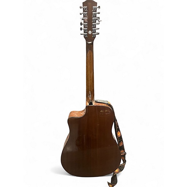 Used Fender CD60SCE Natural 12 String Acoustic Electric Guitar