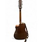 Used Fender CD60SCE Natural 12 String Acoustic Electric Guitar