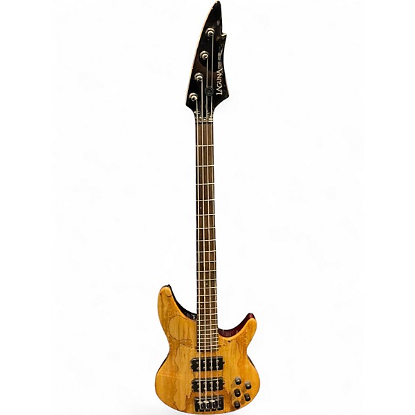 Used Laguna LB524SM Natural Electric Bass Guitar