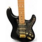 Used Starcaster by Fender Strat Black Solid Body Electric Guitar