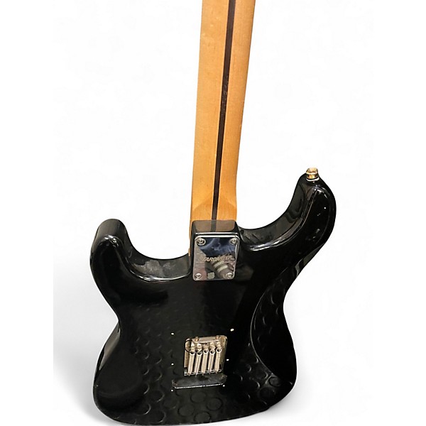 Used Starcaster by Fender Strat Black Solid Body Electric Guitar