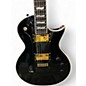 Used ESP ESP E-II Eclipse FULL THICKNESS Black and Gold Solid Body Electric Guitar