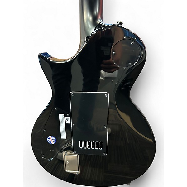 Used ESP ESP E-II Eclipse FULL THICKNESS Black and Gold Solid Body Electric Guitar