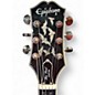 Used Epiphone Les Paul Custom Bats in Flight Purple Solid Body Electric Guitar