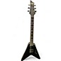 Used 2023 Schecter Guitar Research V1 SLS Elite Evil Twin Satin Black Solid Body Electric Guitar thumbnail