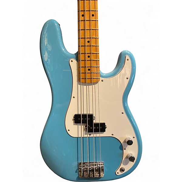 Used Fender Player II Precision Bass Metallic Aqua Marine Electric Bass Guitar