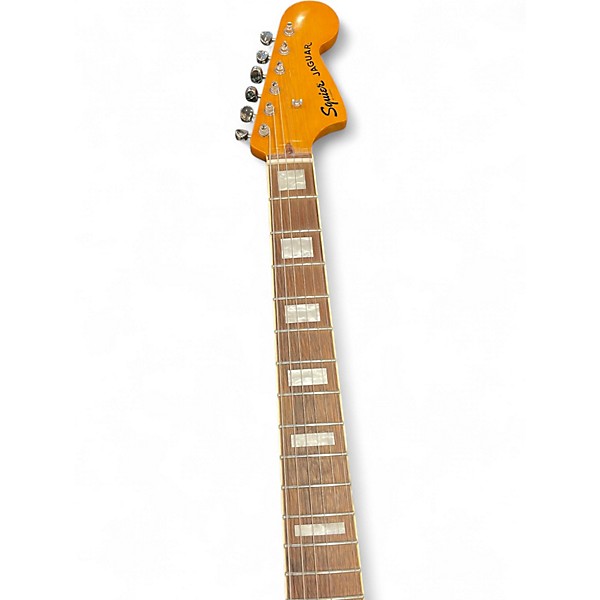 Used Squier CLASSIC VIBE 1970S JAGUAR White Solid Body Electric Guitar