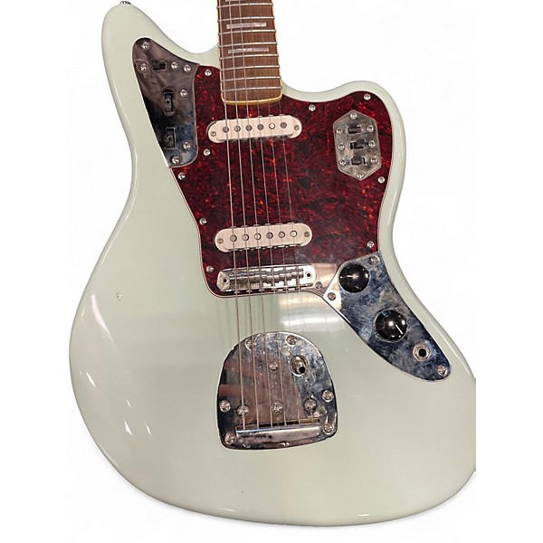 Used Squier CLASSIC VIBE 1970S JAGUAR White Solid Body Electric Guitar