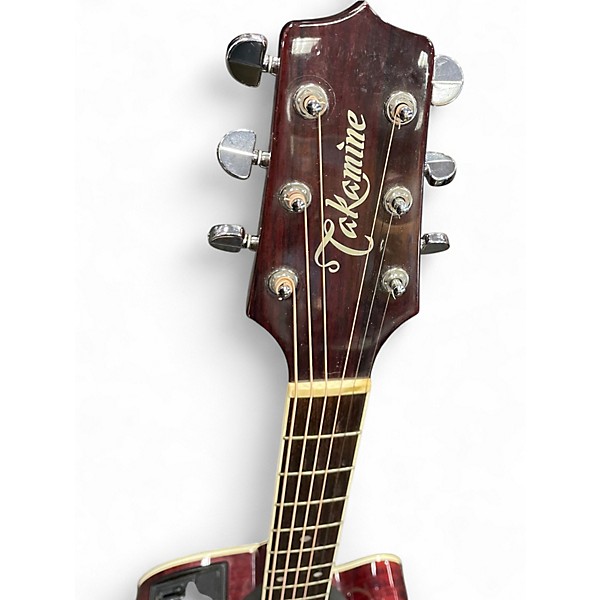 Used Takamine EF425SRC RED Acoustic Electric Guitar